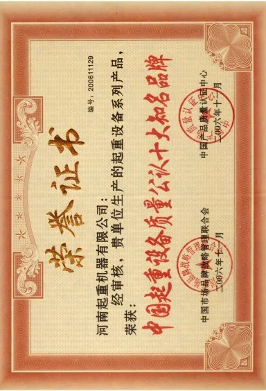 Top Ten Chinese Crane Brands