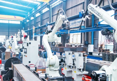 End beam welding robot