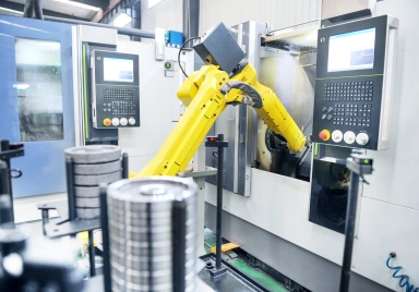 Intelligent automated production unit for gear plates
